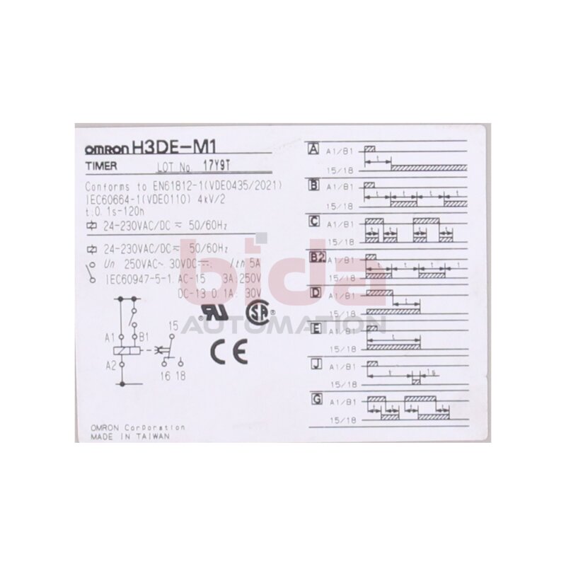 OMRON H3DE-M1 Zeitrelais Time relay