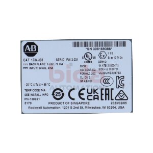 Allen-Bradley CAT 1734-IB8  Eingangsmodul / Input module...