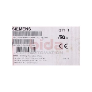 Siemens 6SE6400-4BD21-2DA0 / 6SE6 400-4BD21-2DA0...