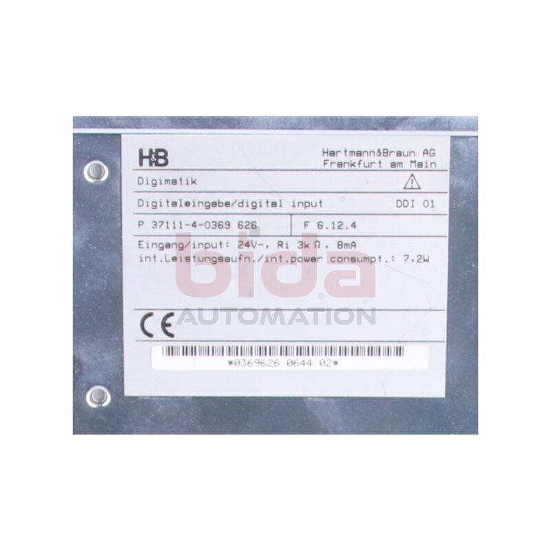 HARTMANN&amp;BRAUN AG DDI 01