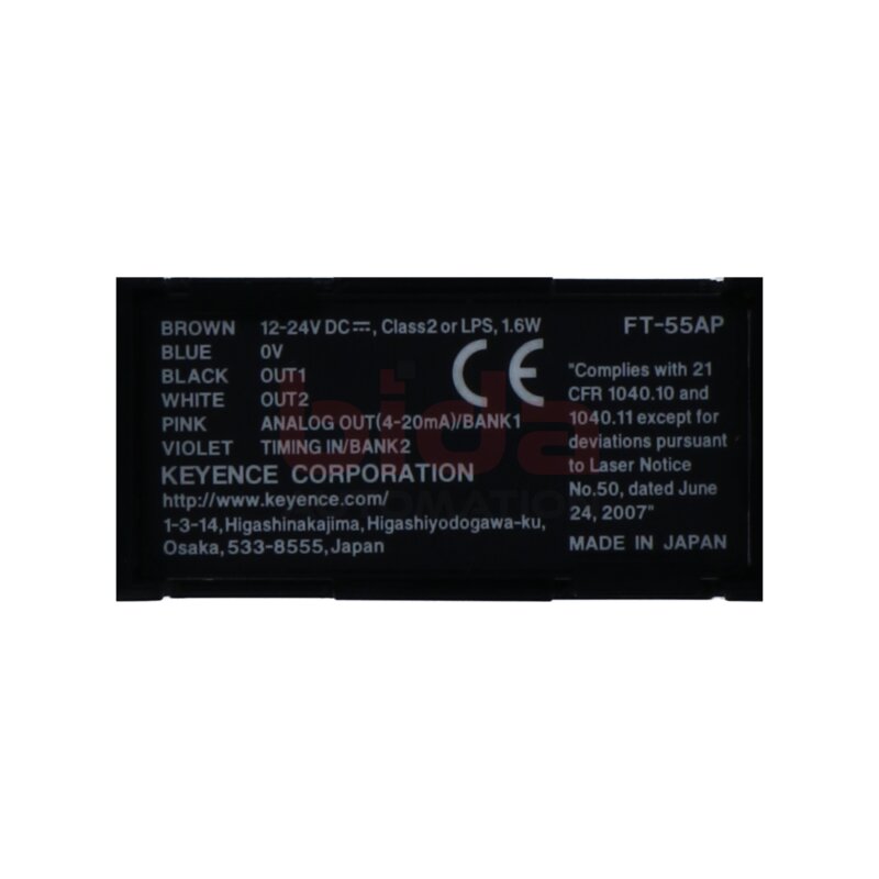 KEYENCE FT-55AP Schalttafelmontage / Panel mounting 12-24V DC