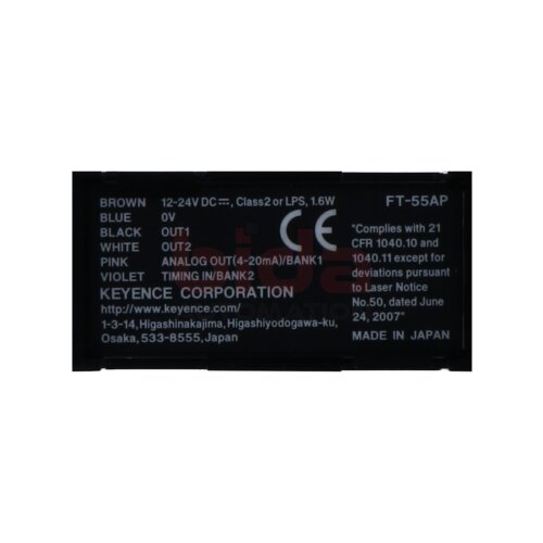 KEYENCE FT-55AP Schalttafelmontage / Panel mounting 12-24V DC