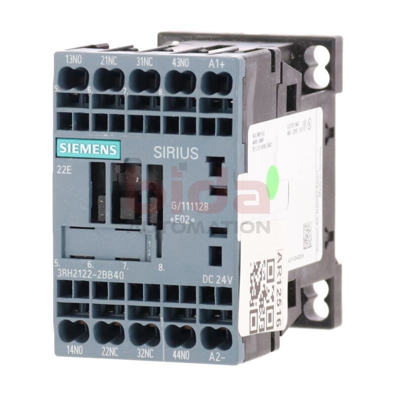 Siemens 3RH2122-2BB40 / 3RH2 122-2BB40 Hilfssch&uuml;tz Auxiliary Contactor
