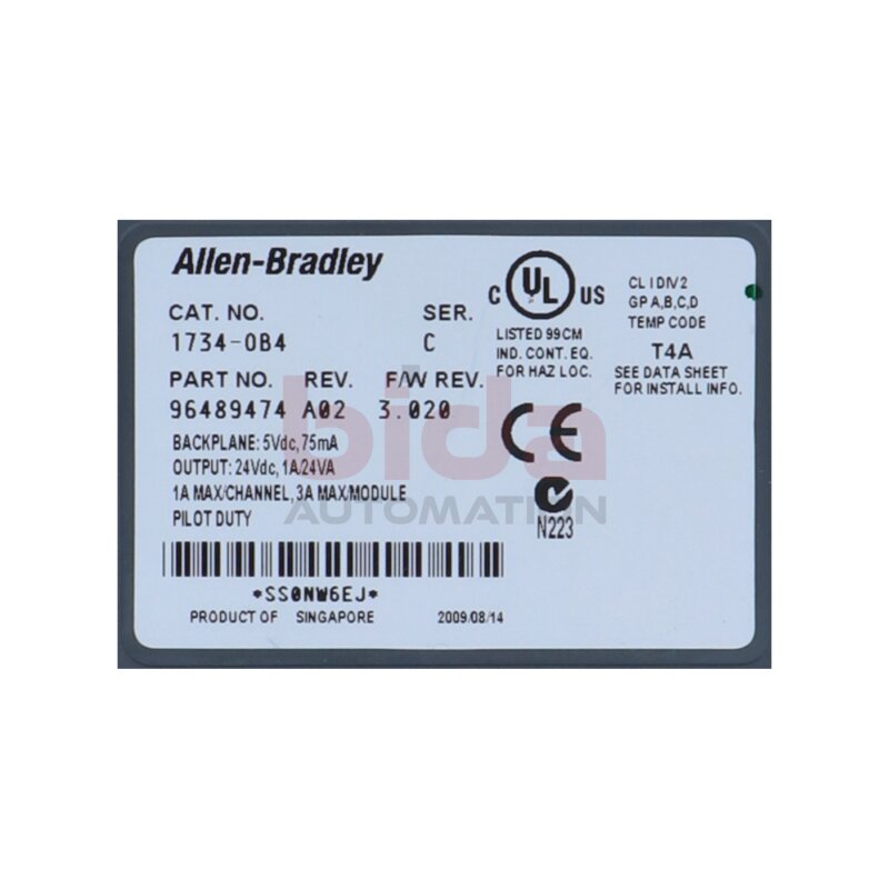 Allen-Bradley 1734-0B4 (96489474)  Ausgangsmodule / Output modules 24V DC