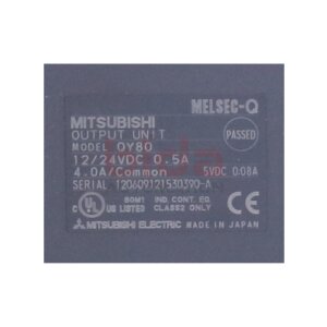 Mitsubishi QY80 Ausgangsmodul / output module 12–24 V