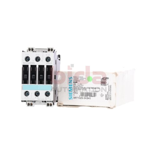 Siemens 3RT1025-3KB40 (3RT1025-3K..0) Leistungssch&uuml;tz Power Contactor 400V