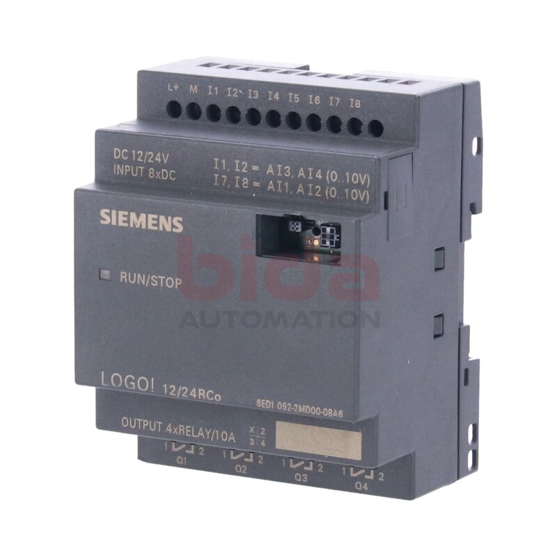 Siemens 6ED1052-2MD00-0BA6 / 6ED1 052-2MD00-0BA6  LOGO! 12/24RCO, Logikmodul / logic module 24V/Relais
