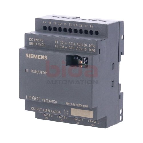 Siemens 6ED1052-2MD00-0BA6 / 6ED1 052-2MD00-0BA6  LOGO! 12/24RCO, Logikmodul / logic module 24V/Relais