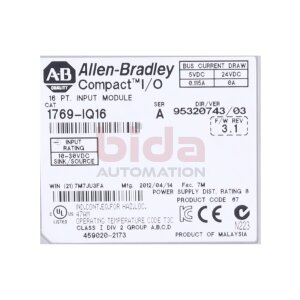 Allen-Bradley 1769-IQ16/A Eingangsmodul /  Input module