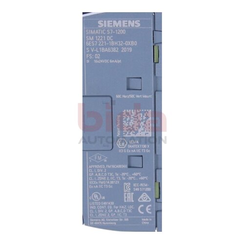 Siemens 6ES7221-1BH32-0XB0 / 6ES7 221-1BH32-0XB0 SIMATIC S7-1200, Digitaleingabe / digital input  SM 1221