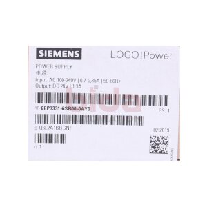 Siemens 6EP3331-6SB00-0AY0 LOGO! Power Geregelte...