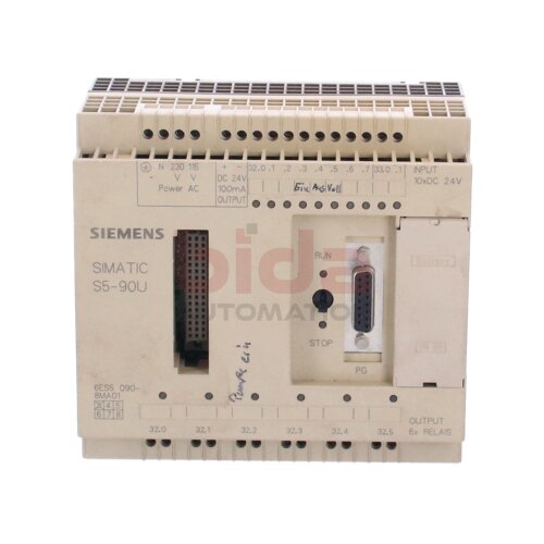 Siemens 6ES5090-8MA01 / 6ES5 090-8MA01 SIMATIC S5, Kompaktger&auml;t / compact device 24V