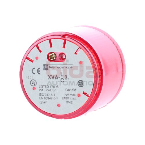 Telemecanique XVA C34 (XVA-LC3) Signalleuchte  Signallampe Rot  Stack Light Red
