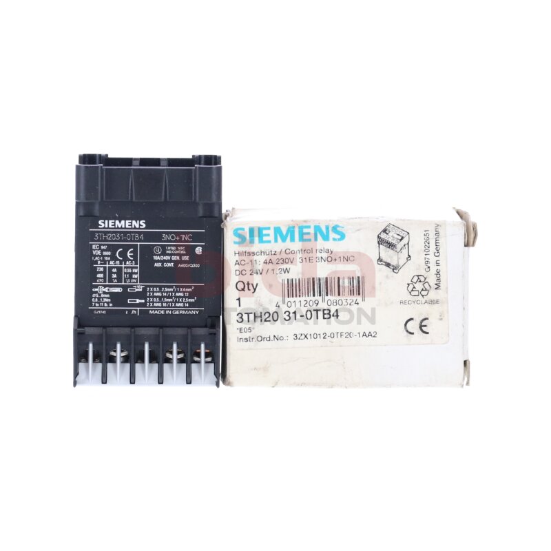 Siemens 3TH2031-0TB4 Hilfssch&uuml;tz