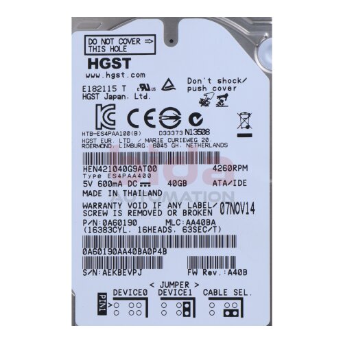 HGST HEN421040G9AT00 Festplatte Hard Drive