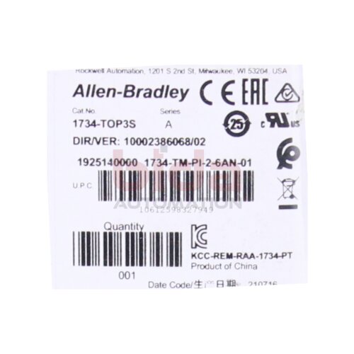 Allen-Bradley 1734-TOP3S POINT I/O Terminal Base
