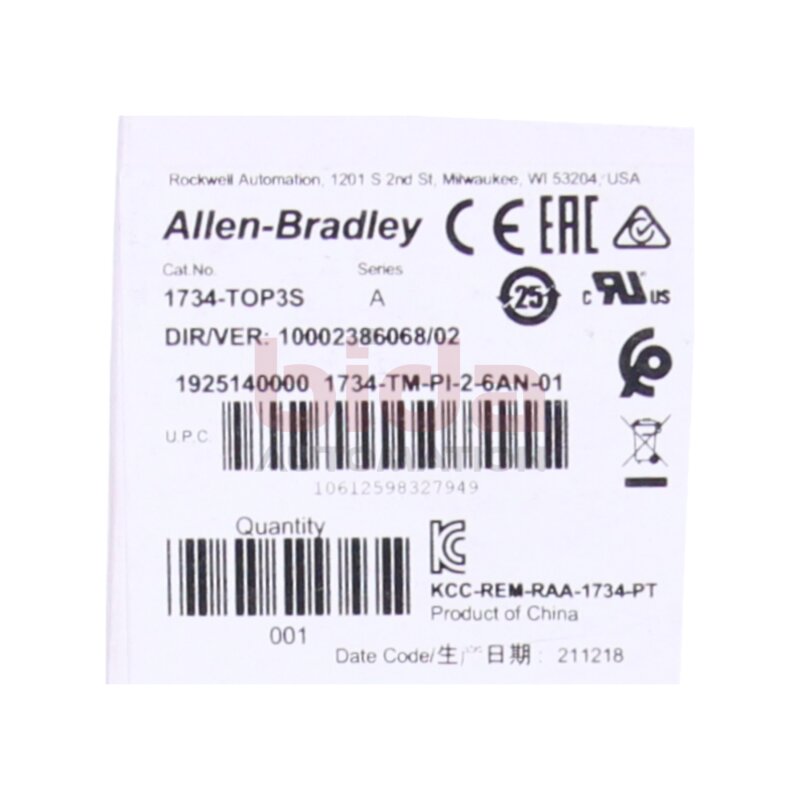 Allen-Bradley 1734-TOP3S POINT I/O Terminal Base