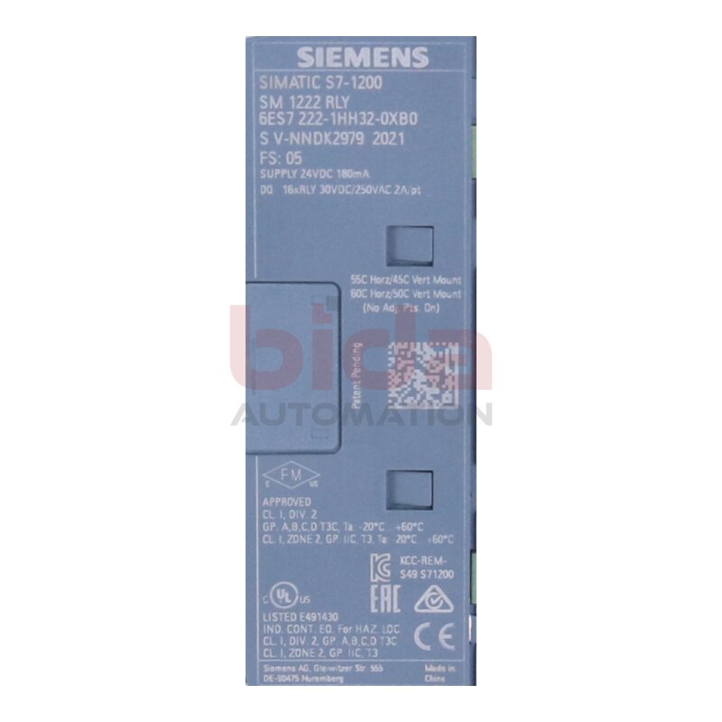Siemens 6ES7222-1HH32-0XB0 SIMATIC S7-1200 Digitalausgabe SM 1222 Digital output