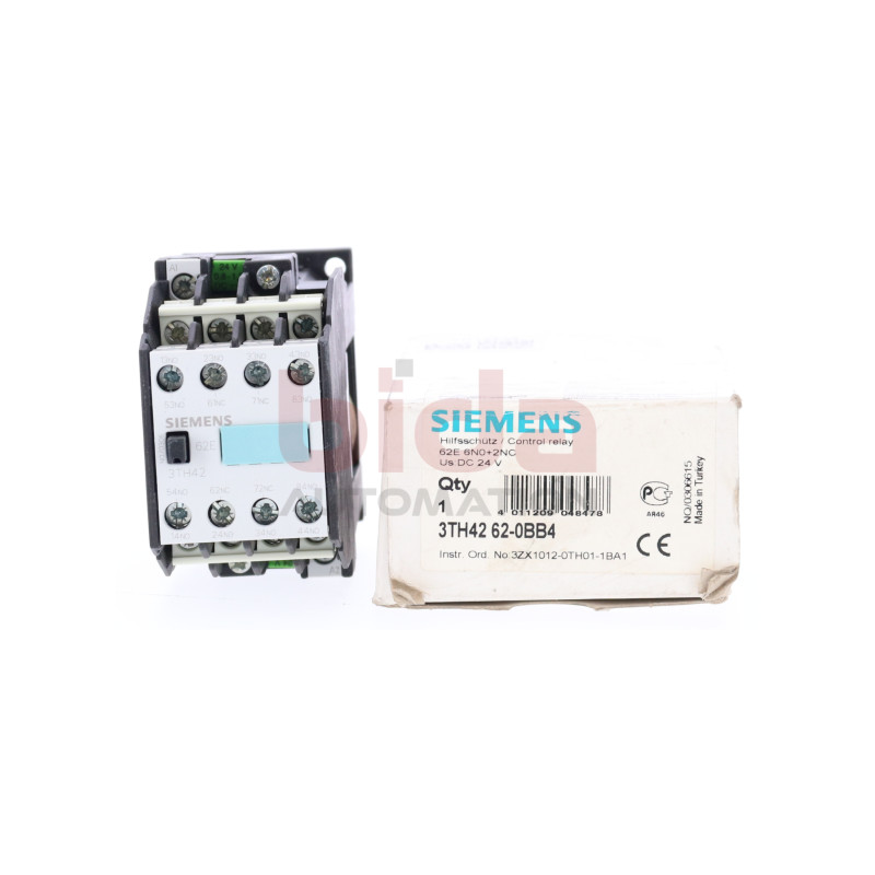 Siemens 3TH42 62-0BB4 / 3TH4262-0BB4 Hilfssch&uuml;tz / Control relay 24V
