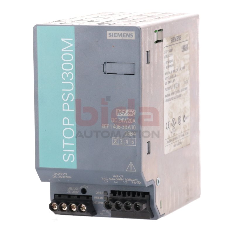 Siemens 6EP1436-3BA10 Stromversorgung Power Supply 400-500V 24V/20A
