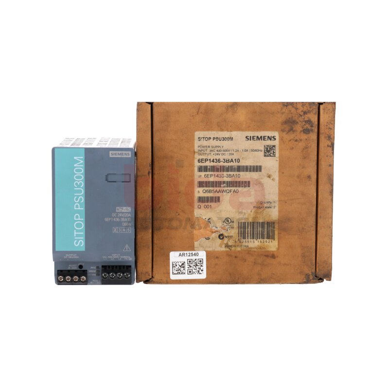 Siemens 6EP1436-3BA10 Stromversorgung Power Supply 400-500V 24V/20A