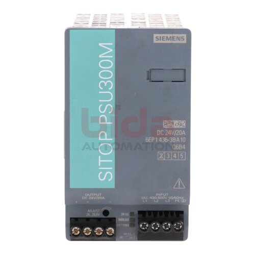 Siemens 6EP1436-3BA10 Stromversorgung Power Supply 400-500V 24V/20A
