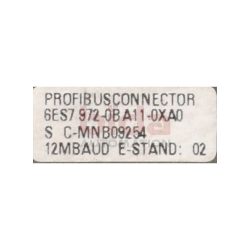 Siemens 6ES7 972-0BA11-0XA0 Anschlussstecker f&uuml;r Profibus Connector for Profibus