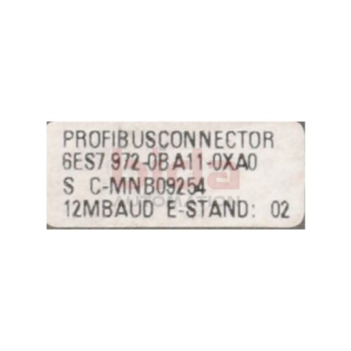 Siemens 6ES7 972-0BA11-0XA0 / 6ES7972-0BA11-0XA0 Anschlussstecker f&uuml;r Profibus Connector for Profibus