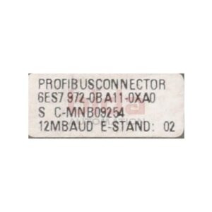 Siemens 6ES7 972-0BA11-0XA0 / 6ES7972-0BA11-0XA0...