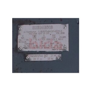 Siemens 1HU3073-0AC01-0ZZ9-Z Permanent Magnet Motor /...