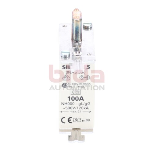 Siemens 3NA3 830 (100A) Sicherungseinsatz Fuse Insert 100A 500V