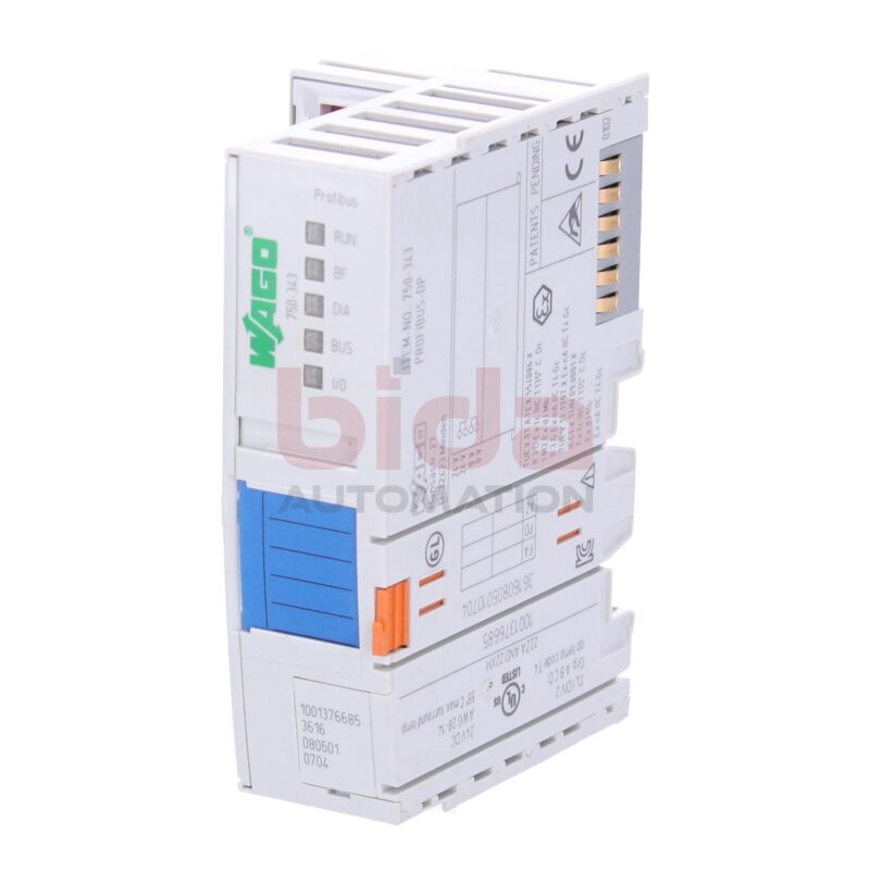 WAGO 750-343 Feldbuskoppler Fieldbus coupler PROFIBUS DP 12 MBd ECO