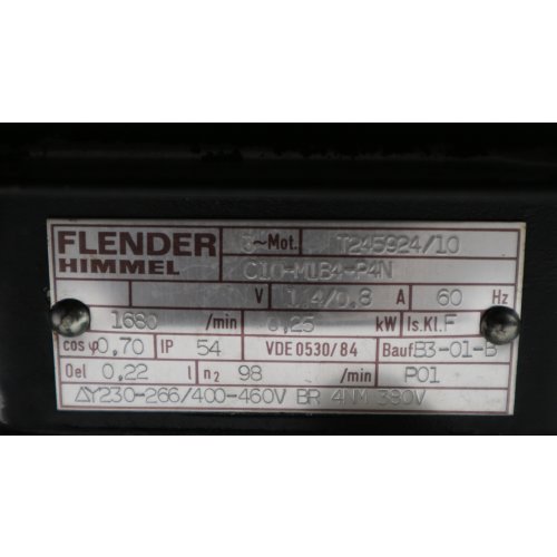 Flender Himmel T245924/10 3~Permanent-Magnet-Motor Servomotor Motor 0,25kW