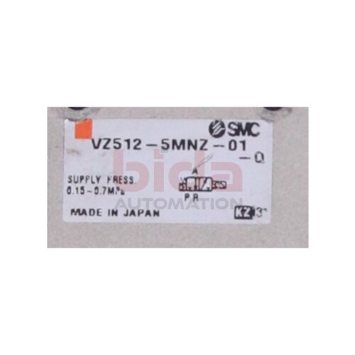 SMC VZ512-5MNZ-01 Pneumatik-Magnetventil / Pneumatic solenoid valve 24V