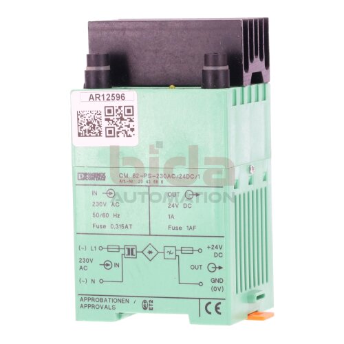 Phoenix Contact CM 62-PS-230AC/24DC/1 (2943686) Netzteil Power Supply Unit 230V AC