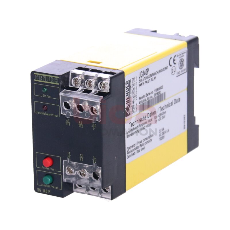 BENDER UG 140 P (B916382) Isolations&uuml;berwachungsger&auml;t Earth fault relay