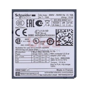 Schneider LRD 14 Motorschutzrelais Motor safety relay