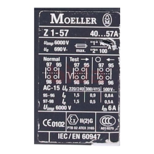 Moeller Z1-57 &Uuml;berlastrelais / overload relay 40...57A