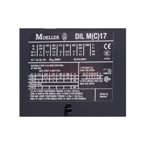 Moeller DIL M 17-01 Leistungsschütz / Power contactor