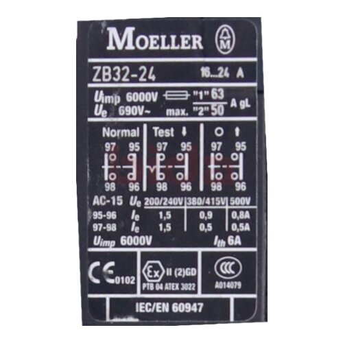 Moeller ZB32-24 Motorschutzrelais Motor protection relay