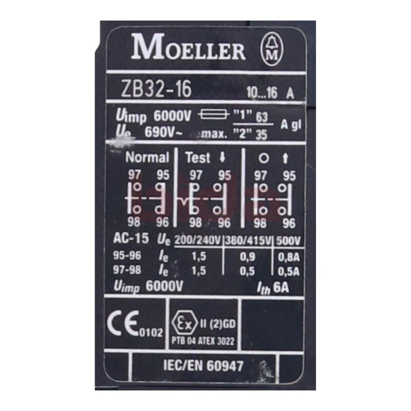 Moeller ZB32-16 Motorschutzrelais Motor safety relay