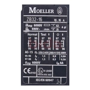 Moeller ZB32-16 Motorschutzrelais Motor safety relay