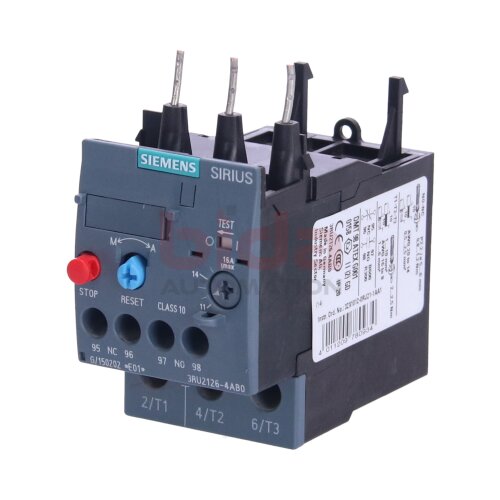 Siemens 3UR2126-4AB0 / 3UR2 126-4AB0 &Uuml;berlastrelai Overload relay