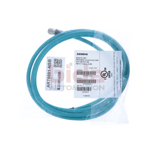 Siemens 6XV1830-3DH10 / 6XV1 830-3DH10 PROFIBUS M12 Steckleitung (ET 200) Connecting Cable