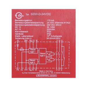 Elan SSW-D24VDC Sicherheitsrelais Safety relay