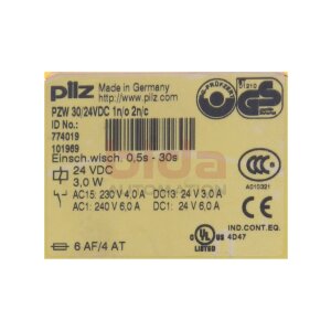 Pilz  PZW 30/24VDC 1n/o 2n/c (774019) Sicherheitsrelais...