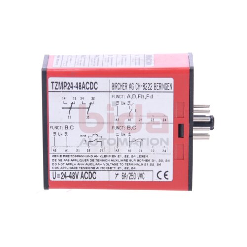 Bircher TZMP24-48ACDC Zeitrelais Time Delay Relay
