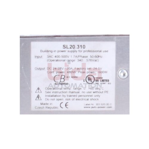 PULS SL20.310 Stromversorgung Power Supply