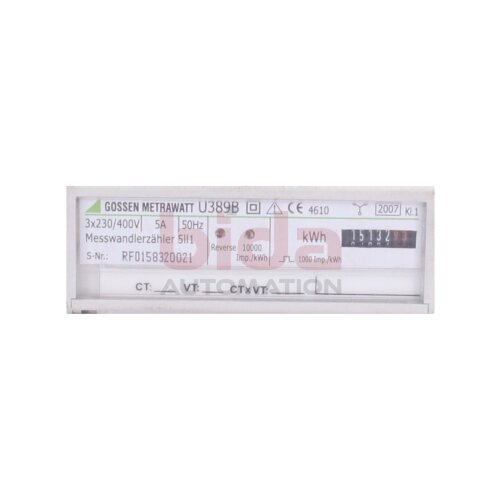 GOSSEN METRAWATT U389B Messwandlerz&auml;hler instrument Transformer meter