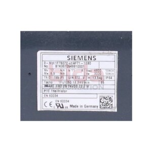 Siemens 1FT5072-1AF71-1EB0 / 1FT5072-1AF71-1EB0 AC-VSA-Motor